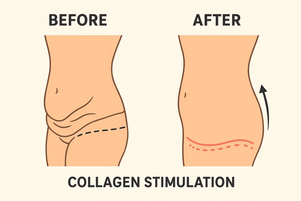 Before and after results for sagging skin after weight loss injections Crewe