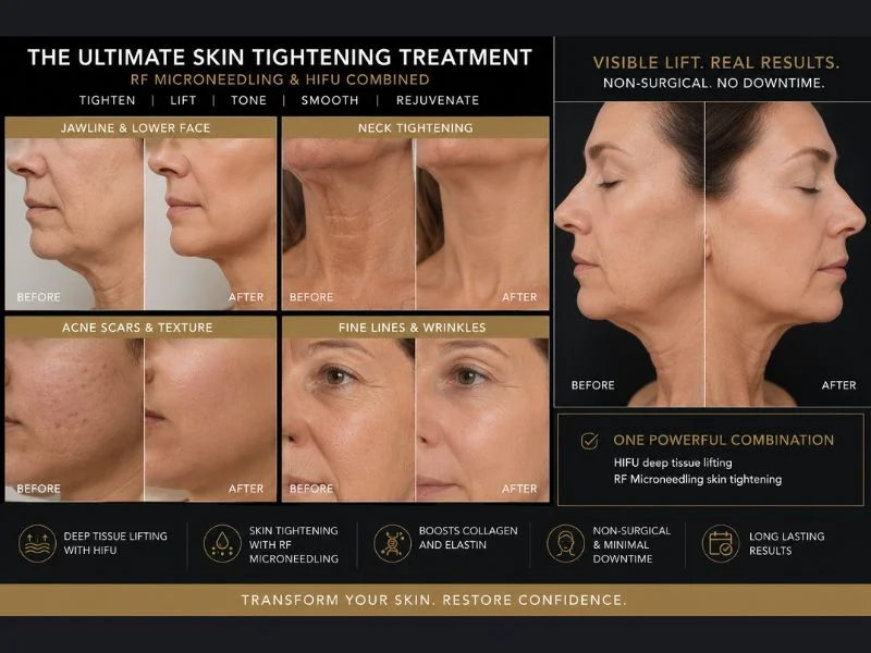 Results of combined treatment for the ultimate skin tightening treatment Crewe
