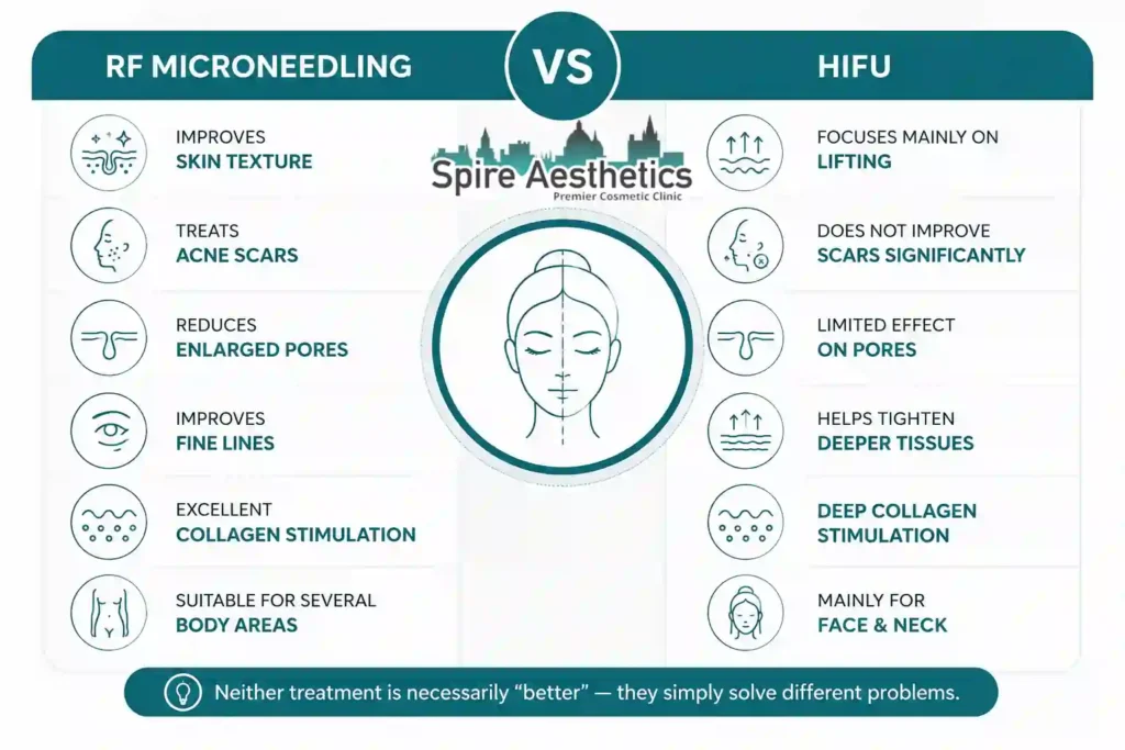 RF Microneedling vs HIFU: Which Treatment Gives Better Results Crewe?