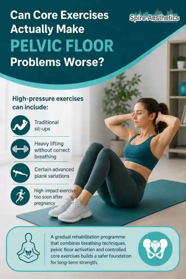 Can Strengthening Your Core Alone Actually Make Pelvic Floor Problems Worse Crewe?